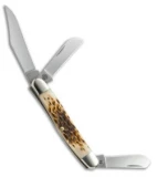 Case Large Stockman Knife 3.875" Amber Bone (6347 SS) 00128