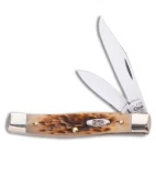 Case Small Texas Jack Knife 3.5" Amber Bone (62032 CV) 00077