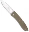 LionSteel Opera Green G10 Folding Knife (2.91" Satin) Italy 8800 GR