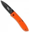 LionSteel Opera Orange G10 Folding Knife (2.91" Black) Italy 8800 OR