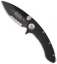 Microtech Whaleshark Flipper Knife G-10 (3.63" Black Serr) 167-2