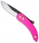 Svord Peasant Knife Friction Folder Slim Pink Aluminum (3.25" Satin)