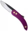Svord Peasant Knife Friction Folder Slim Purple Aluminum (3.25" Satin)