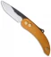 Svord Peasant Knife Friction Folder Slim Gold Aluminum (3.25" Satin)