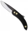 Svord Peasant Knife Folder Slim Black Aluminum Handle (3.25" Plain)