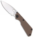 Strider SnG Coyote Brown G-10 Folding Knife (3.5" Stonewash Plain)