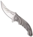 Brian Tighe Custom Tighe Stick Knife Titanium Folder (4" High Satin)