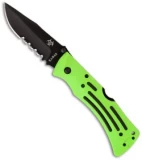 Ka-Bar Zombie Mule Lockback Knife Green Zytel (3.875" Black Serr) 3059