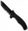 Emerson Roadhouse BTS Black G-10 Folding Knife (3.8" Black Serr)