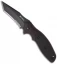 CRKT Shenanigan Tanto Liner Lock Knife Black Aluminum (3.25" Black Serr) K490KKS