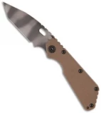 Strider SMF Tanto Folding Knife Brown G-10 (3.9" Tiger Stripe Plain)