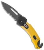 Buck Redpoint Rescue Yellow Folding Knife (2.75" Gray Serr) 0753YWX-B