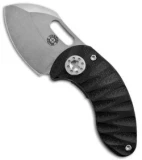 Curtiss Knives Nano Linerlock Folder Knife w/ Black G10 (1.875" Stonewashed)