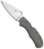 Spyderco "R" Nishijin Folding Knife Glass Fiber Handle (3.5" Satin Plain) C67GFP