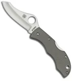 Spyderco Jester Knife Gray G-10 Sprint Run (1.92" Satin Plain) JGGYP