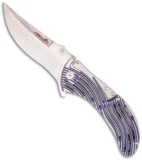 Brian Tighe Custom Large Tighe Rod Knife Titanium Folder (4" Satin)
