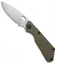 Strider Knives SnG Spear Point Knife OD Green G-10 (CTS-40CP / Stonewash)