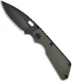 Strider SnG Green G-10 Folding Knife (3.5" Black Plain)