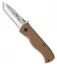 Emerson CQC-7V SFS Tanto Knife w/ Wave & Tan G-10 Handle (3.3" Stonewash Serr)