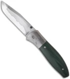 Chuck Gedraitis Modified Tanto Folder Knife w/ Green G10 (3.25" Hamon)