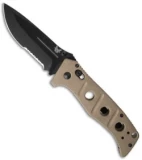 Benchmade Sibert 275SBKSN Adamas AXIS Lock Knife Tan G-10 (3.82" Black Serr)