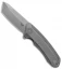 Damned Designs Wendigo Liner Lock Knife Stonewashed Titanium (3.25" SW S35VN)
