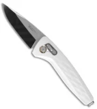 SOG One-Zero XR Lock Knife White Al (3.1" Black Chrome) 12-73-05-57