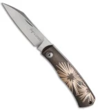 Viper Knives Hug Slip Joint Knife Black SW Bronze Star (3" Black SW) V5990DBRS