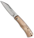 Viper Knives Hug Slip Joint Knife Sandblasted Bronze Star (3" Satin) V5990BRS