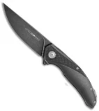 Viper Knives Anso Orso 2 Frame Lock Knife 3D Black SW Titanium  (3.4" Black SW)