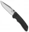 Hogue Knives Deka Clip Point ABLE Lock Knife Black Polymer (3.25" Tumbled) 24379