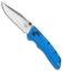 Hogue Knives Deka Clip Point ABLE Lock Knife Blue Polymer (3.25" Tumble) 24373