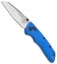 Hogue Knives Deka Wharncliffe ABLE Lock Knife Blue Polymer (3.25" Tumbled) 24363