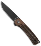 QSP Osprey Liner Lock Knife Stonewashed Copper (3.25" Black) QS139-E2