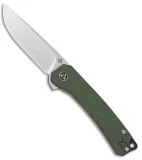 QSP Osprey Liner Lock Knife Green Micarta (3.25" Satin) QS139-C