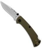 Buck 112 Slim Pro TRX Lockback Knife OD Green G-10 (3" Satin) 0112GRS3