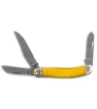 Cold Steel Gentleman's Stockman Slip Joint Knife Yellow Bone (2.5" Satin)