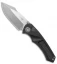 Heretic Knives Pariah Automatic/Manual Knife Black w/ Grip Insert (3" Stonewash)