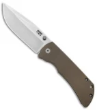 McNees Knives MAC2 Frame Lock Knife Bronze Titanium (3.5" Stonewash)