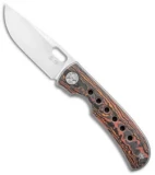 WingManEDC MTNT Mach 3 Frame Lock Knife Ti/Red CF (3" Satin)