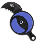 Olight Nightclaw Plunge Lock Coin Knife Blue G-10 (1" Black)