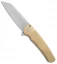 Pro-Tech Limited Malibu Reverse Tanto Plunge Lock Knife Bronze (3.3" Stonewash)
