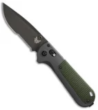 Benchmade Redoubt AXIS Lock Knife Green/Grey Grivory (3.6" Cerakote Serr) 430SBK