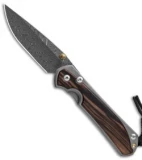 Chris Reeve Large Sebenza 31 Knife Macassar Ebony  (3.625" Boomerang Dam.)