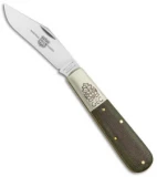 GEC Two Acorn Barlow Knife 3.75" Green Linen Micarta 861121