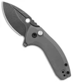 BRS E-Volve Apache Button Lock Flipper Knife Gray G-10 (2.5" Black SW)