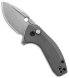 BRS E-Volve Apache Button Lock Flipper Knife Gray G-10 (2.5" SW)