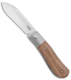 Pena Knives X-Series Front Flipper Dogleg Jack Knife Natural Micarta (3" Satin)