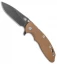 Hinderer Knives XM-18 3.5  Slicer Knife Coyote G-10 (Black SW)