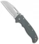 Demko Knives AD20.5 Shark Foot Shark Lock Knife Gray Grivory (3" Serrated SW)